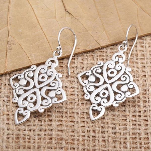 Alternate image for Handcrafted Sterling Silver Dangle Earrings Late-Night Party