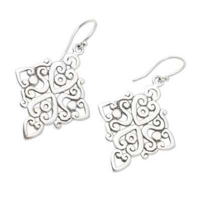 Alternate image for Handcrafted Sterling Silver Dangle Earrings Late-Night Party