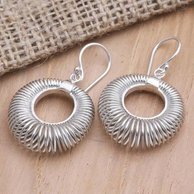 Alternate image for Artisan Crafted Sterling Silver Dangle Earrings Wired In