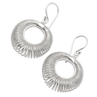 Alternate image for Artisan Crafted Sterling Silver Dangle Earrings Wired In