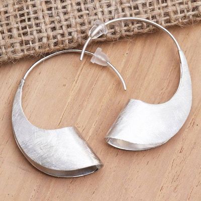 Primary image for Balinese Sterling Silver Drop Earrings Windswept Beach