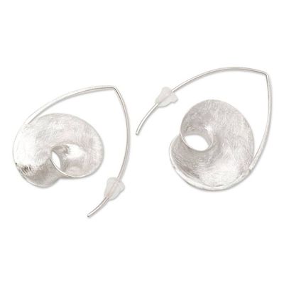 Alternate image for Hand Made Sterling Silver Drop Earrings Candy Cone