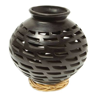 Alternate image for Decorative Barro Negro Vase San Bartolo Pride