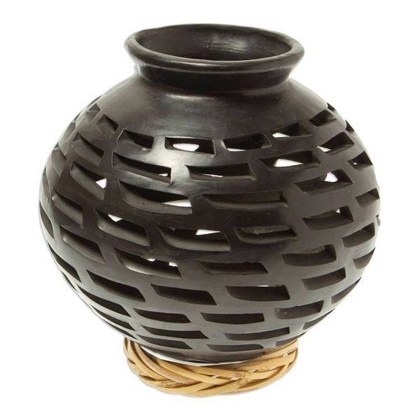 Alternate image for Decorative Barro Negro Vase San Bartolo Pride