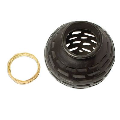 Alternate image for Decorative Barro Negro Vase San Bartolo Pride