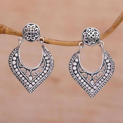 Primary image for Handmade in Bali 925 Sterling Silver Dangle Earrings Royal Essence
