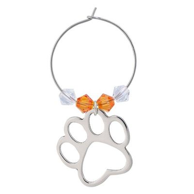 Alternate image for Set of 4 Paw Print Themed Wine Charms from Mexico Paw Print Pals