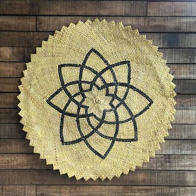 Primary image for Hand Woven Natural Fiber Mat Senikau Bold