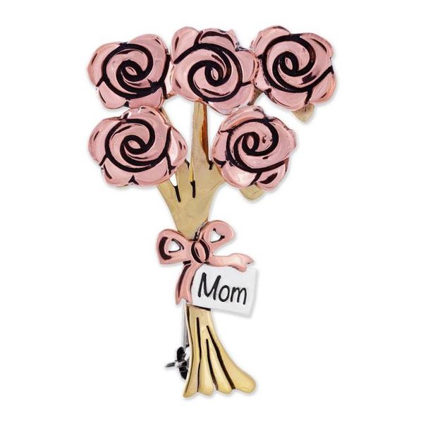 Alternate image for Floral Blooming Roses Brooch Pin for Mom Blooming Roses