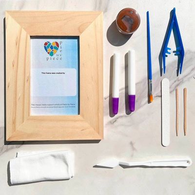 Alternate image for DIY Mosaic Photo Frame Art Kit Make Memories