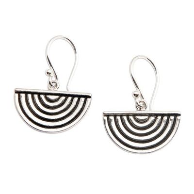 Alternate image for Polished Rainbow-Themed Sterling Silver Dangle Earrings Rainbows Memory