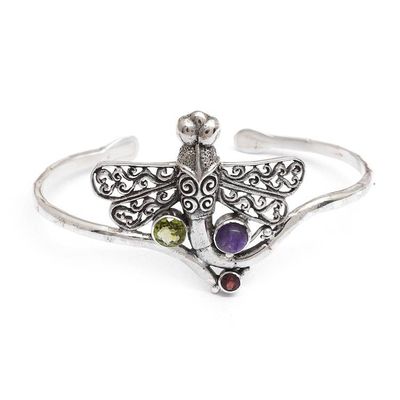 Alternate image for Balinese Dragonfly Cuff Bracelet Diaphanous Dragonfly