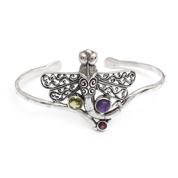 Alternate image for Balinese Dragonfly Cuff Bracelet Diaphanous Dragonfly