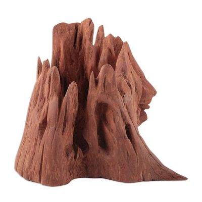 Alternate image for Abstract One of a Kind Sculpture of Reclaimed Wood The Power of Nature