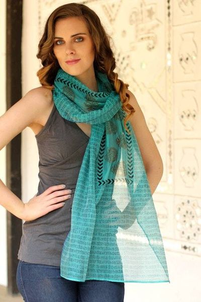 Primary image for Cotton and silk shawl Story in Paisley