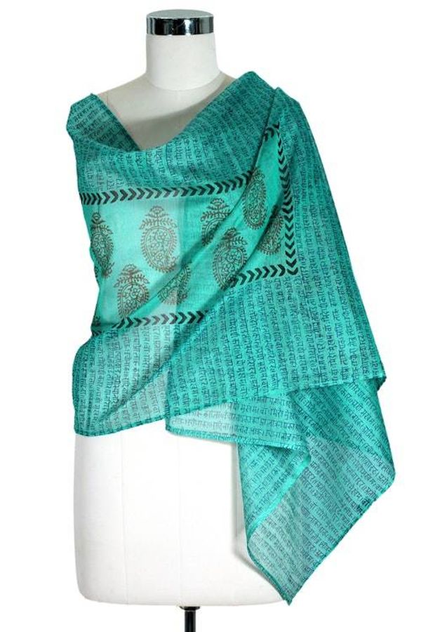 Alternate image for Cotton and silk shawl Story in Paisley