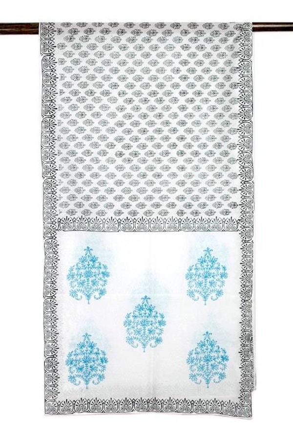 Alternate image for Cotton and silk shawl Myriad Bouquets