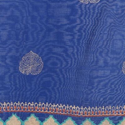 Alternate image for Hand-Woven Chanderi Cotton Blend Shawl Ancient Poetry