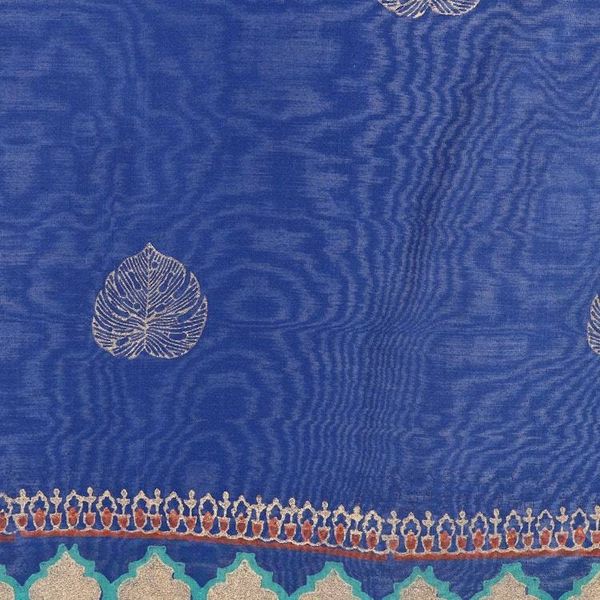 Alternate image for Hand-Woven Chanderi Cotton Blend Shawl Ancient Poetry
