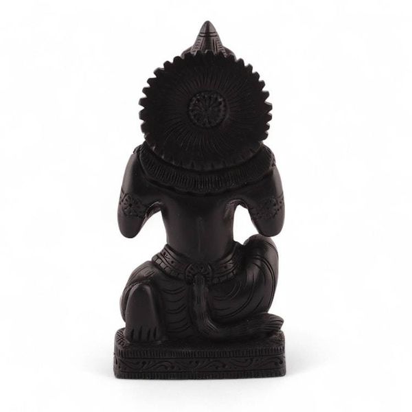 Alternate image for Ebony Wood Sculpture of Hindu Deities Hanuman Ram and Sita Hanuman with Ram and Sita