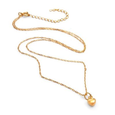 Alternate image for Tiny Heart-Themed Adjustable Gold-Plated Pendant Necklace Tiny Heart