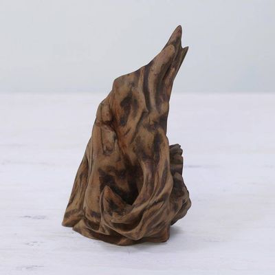 Alternate image for Hand Carved Reclaimed Driftwood Sculpture from India Phoenix