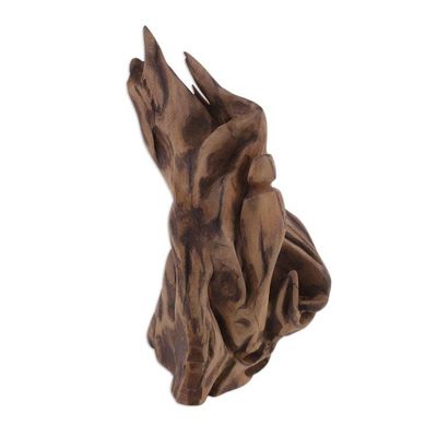 Alternate image for Hand Carved Reclaimed Driftwood Sculpture from India Phoenix