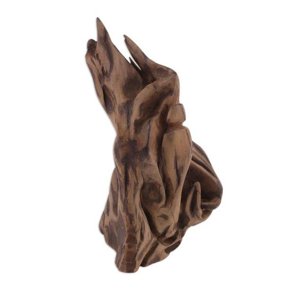 Alternate image for Hand Carved Reclaimed Driftwood Sculpture from India Phoenix