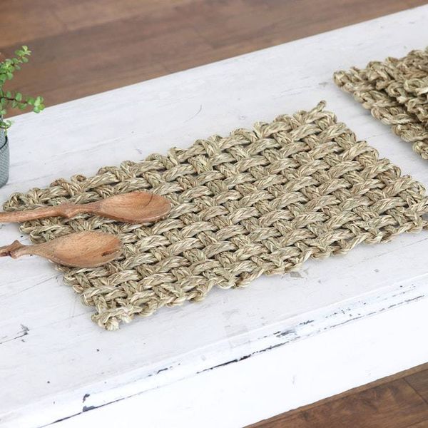 Alternate image for Handcrafted Natural Fiber Placemats from India Set of 6 Classic India