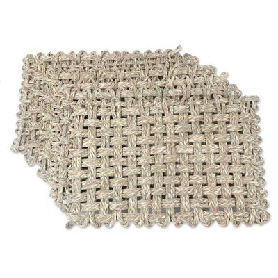 Alternate image for Handcrafted Natural Fiber Placemats from India Set of 6 Classic India