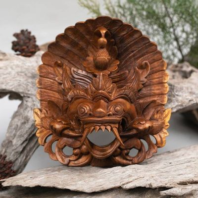 Primary image for Balinese-Crafted Folk Art-Themed Acacia Wood Rangda Mask The Sacred Rangda