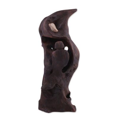 Alternate image for Unique Hand-Carved Wood Sculpture from India Tree House