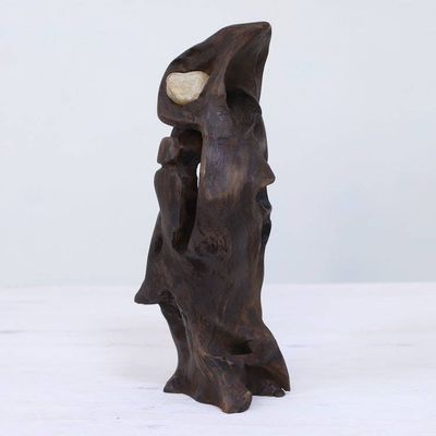 Alternate image for Unique Hand-Carved Wood Sculpture from India Tree House