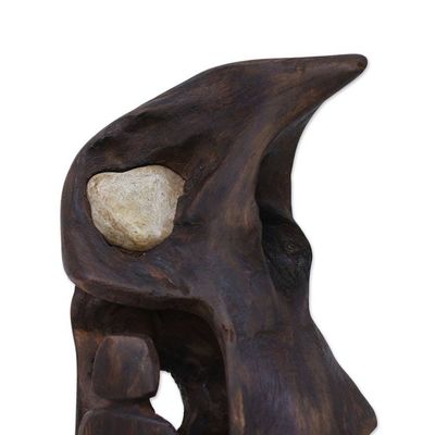 Alternate image for Unique Hand-Carved Wood Sculpture from India Tree House