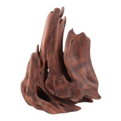 Alternate image for Signed Original Sculpture of Reclaimed Wood from the Forest Delight in Nature