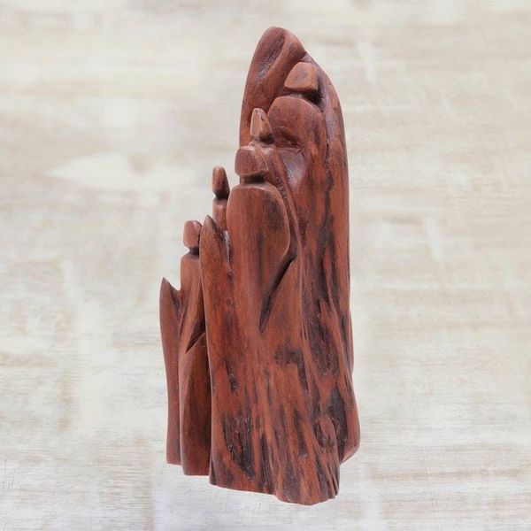 Alternate image for Signed Khair Driftwood Sculpture from India Mountain Climb