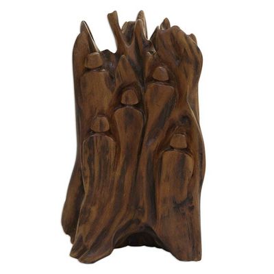 Alternate image for Driftwood Sculpture Inspired by Childhood from India Childhood Fantasy