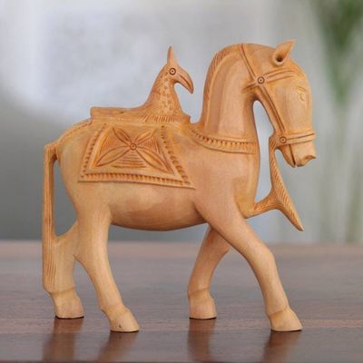 Primary image for Hand-Carved Wood Statuette Mughal Steed