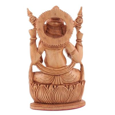 Alternate image for Handmade Kadam Wood Ganesha Sculpture Sweet Tusk