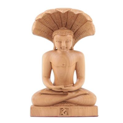 Alternate image for Artisan Crafted Kadam Wood Sculpture Shelter from the Storm