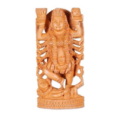 Alternate image for Wood sculpture Kali Goddess of Destruction