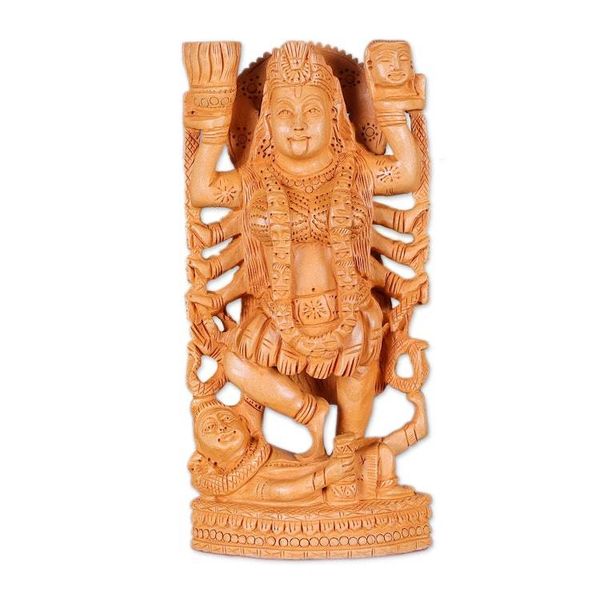Alternate image for Wood sculpture Kali Goddess of Destruction