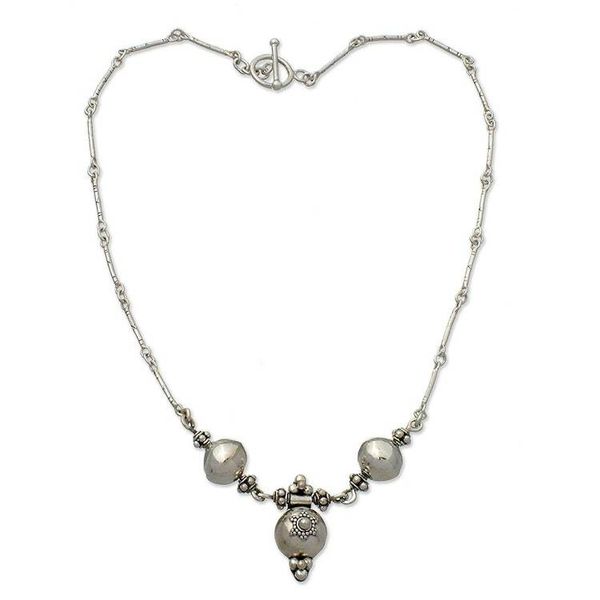 Alternate image for Womens Sterling Silver Necklace Trinity Cross