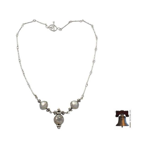 Alternate image for Womens Sterling Silver Necklace Trinity Cross
