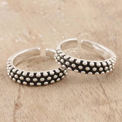 Alternate image for Hand Crafted Sterling Silver Toe Rings from India Pair Perfect Pair