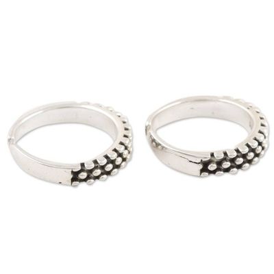 Alternate image for Hand Crafted Sterling Silver Toe Rings from India Pair Perfect Pair