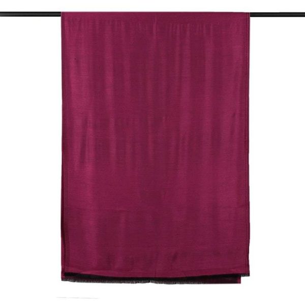Alternate image for Burgundy and Black Fringed 100 Modal Shawl Made in India Fusions of Burgundy