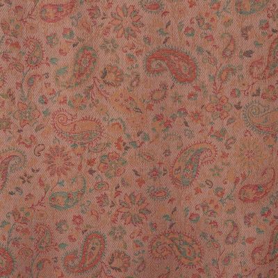 Alternate image for Handcrafted Paisley-Themed Beige Fringed 100 Modal Shawl Classic Eden