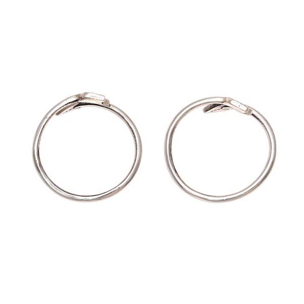 Alternate image for Sterling Silver Arrow Toe Rings from India Pair Arrow Curve