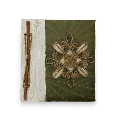 Alternate image for Star-Themed Eco-Friendly Natural Fiber Notebook from Bali Leaf Labyrinth